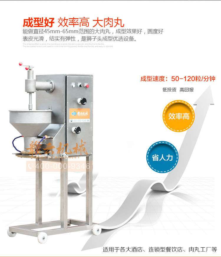 獅子頭丸子成型機，大丸子成型機